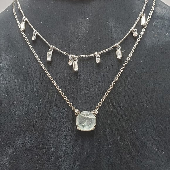 French Connection Layered Choker Necklace 11 (Aqua) Necklace - Picture 5 of 8